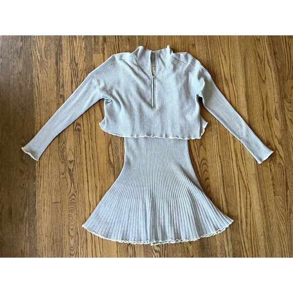 Daily Practice by Anthropologie Gray Pullover Sweater Dress Women's Size Large - Picture 2 of 9